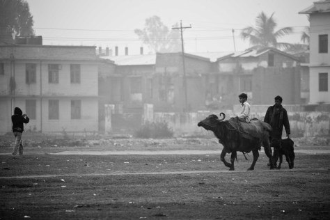 Out for a stroll on Barhabiga: Janakpur